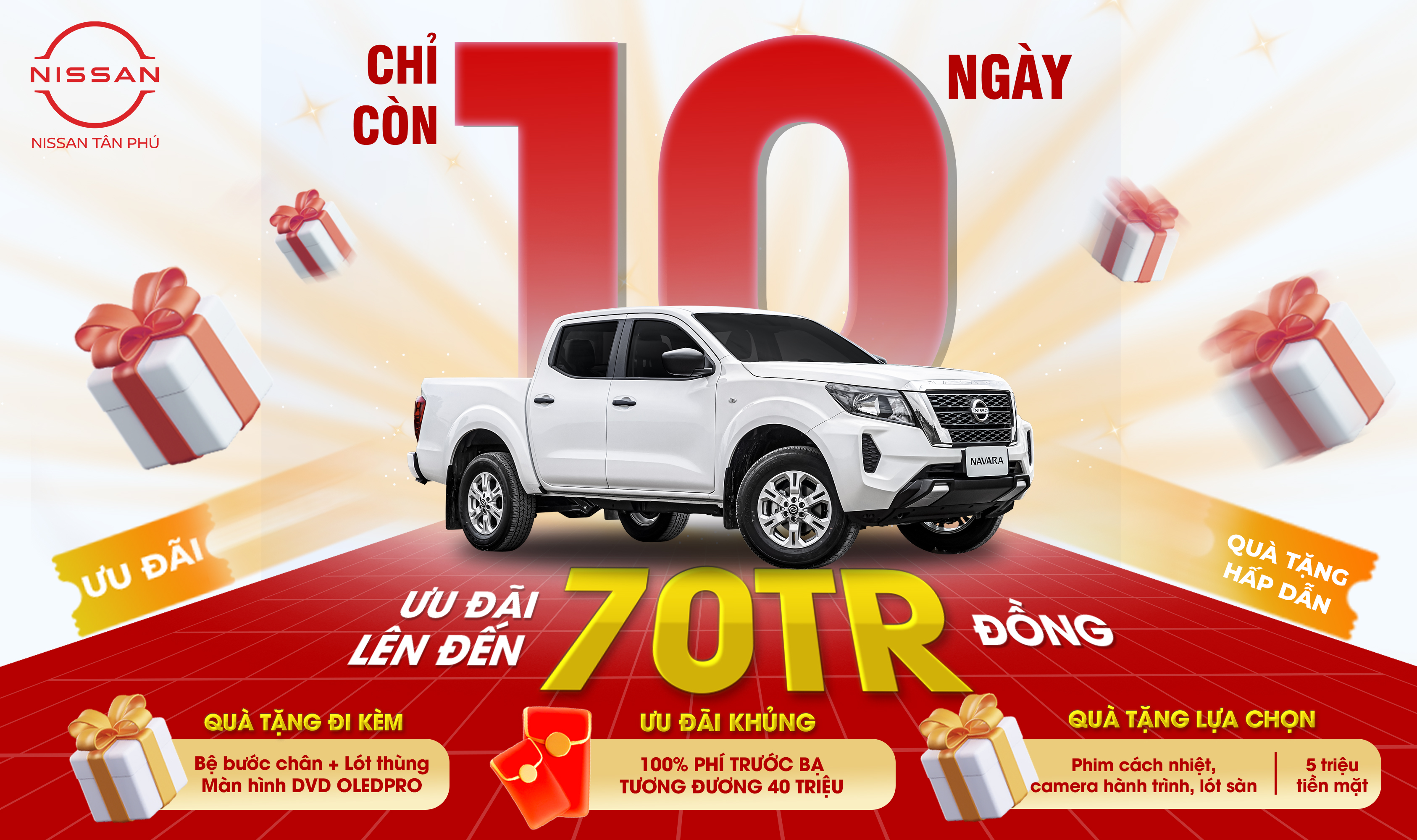 CHỈ CÒN 10 NGÀY – SỞ HỮU NISSAN NAVARA VỚI ƯU ĐÃI LÊN ĐẾN 70 TRIỆU ĐỒNG!